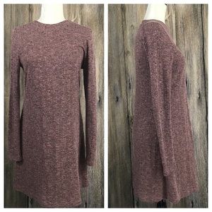 Top shop mauve pink crew neck sweater dress
